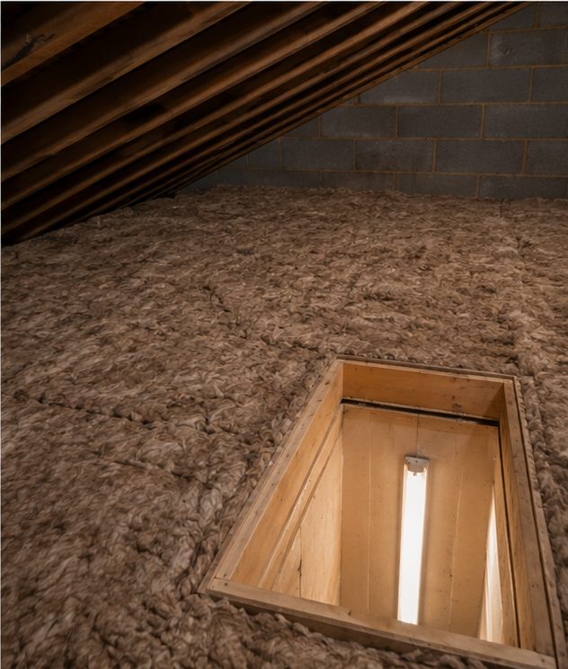 Finished Knauf mineral wool installation in a Manchester loft